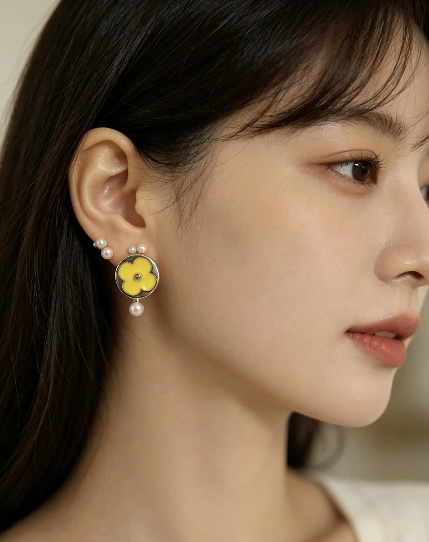 Louis Vuitton Yellow Flower Earrings